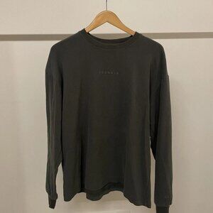 YoungLA Heavyweight Long‑Sleeve Tee – Size S – Forest Green